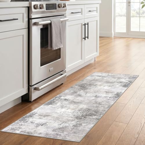 IOHOUZE Abstract Runner Rug 2x6 Ft Washable Runners for Hallways, Non Slip Ki...