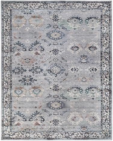 SUPERIOR Washable Indoor Large Area Rug, Nylon, Foldable, Modern Home Decor, ...