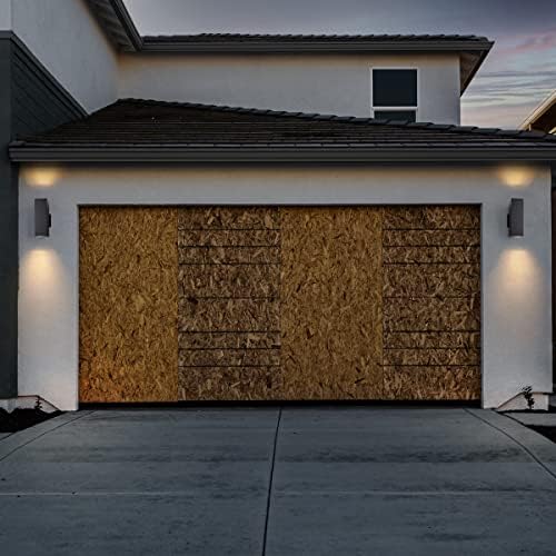 mirrea 12" Modern Outdoor Porch Light in 2 Lights, Matte Black, 4 Pack