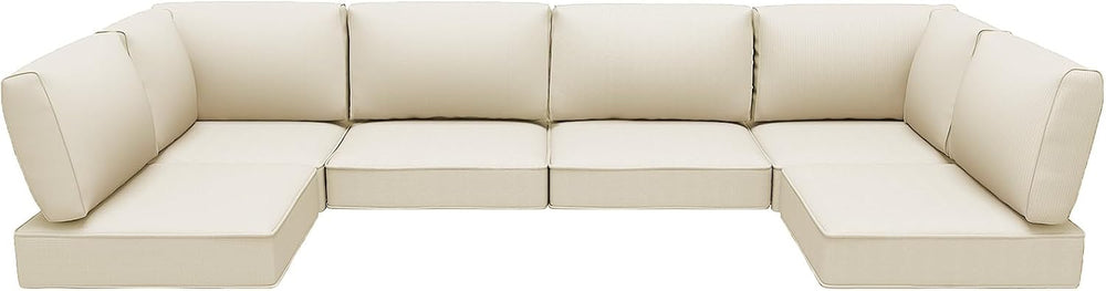 Outdoor Replacement Cushions for Patio Furniture,Water-Resistant Sofa Cushion...