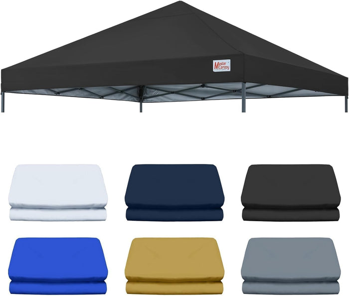 MASTERCANOPY 10x10 Replacement Pop Up Canopy Top All Black