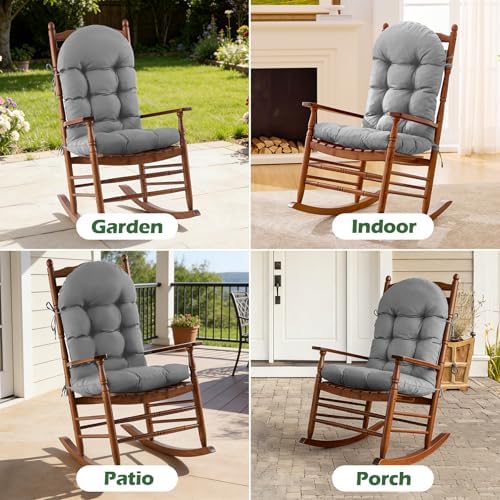 Rocking Chair Cushions, Indoor/Outdoor Adirondack Chair Cushion, Waterproof a...