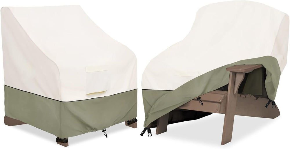 Waterproof 2 Pack Patio Adirondack Chair Cover for Outdoor Chair Size Up to 3...