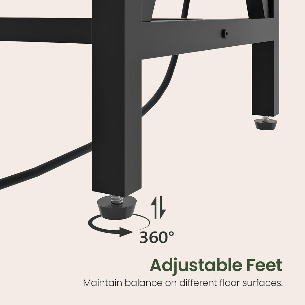 CHOEZON 70.9'' Bar Table, Kitchen Dining Table with Power Outlet and ...