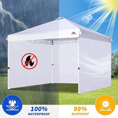 SCOCANOPY SunWall for 10x10 Pop Up Canopy Frame, 3 Pack SideWall Only (10X10,...