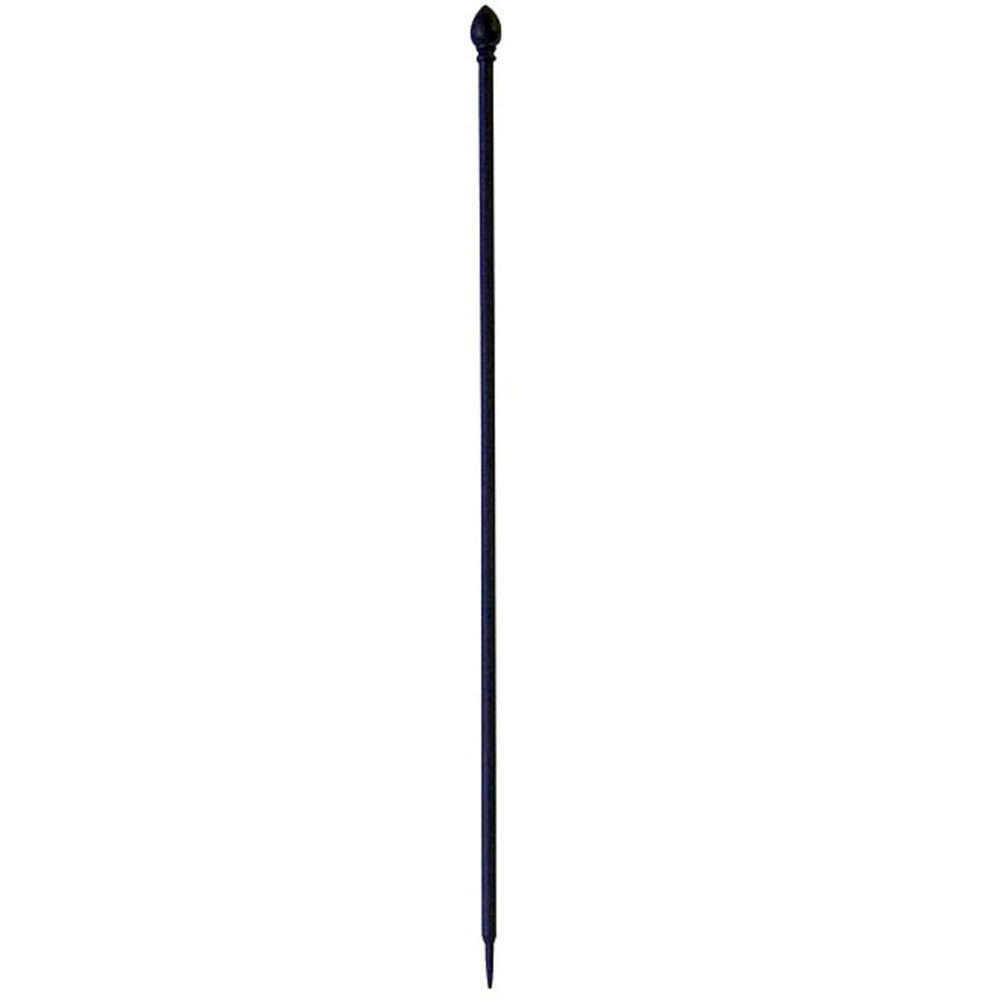 Bulk Buy of 12 Panacea 87102 Garden Fence Posts, Black, 37.5" H Each