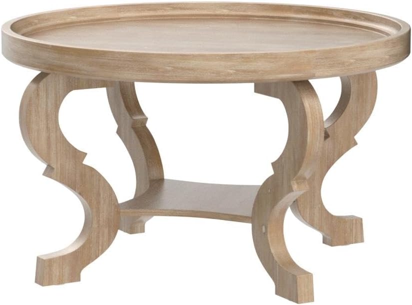 Christopher Knight Home Althea Faux Wood Circular Coffee Table, Nature