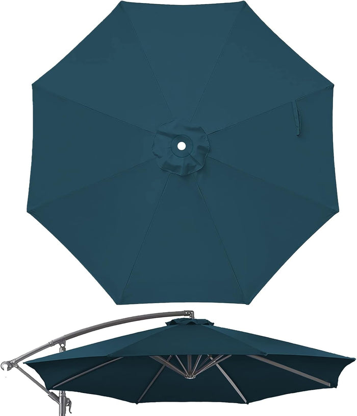 10ft Patio Umbrella Replacement Canopy for 8 ribs, Fits Hanging Offset Cantilever Market Outdoor Patio Shades,Canopy Only