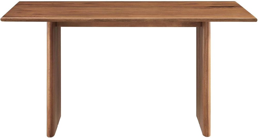 Modway Amistad 60" Solid Wood Modern Farmhouse Rectangular Dining Table ...