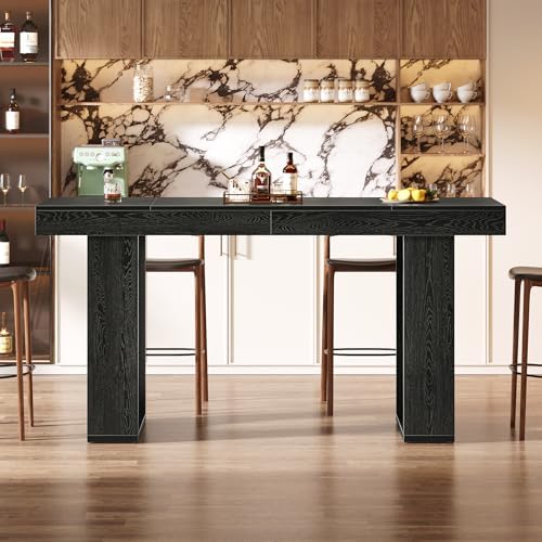 Tribesigns 70.9-Inch Extra Long Bar Table, Modern Counter Height Pub Table, R...