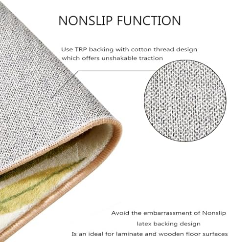 RoomTalks Mid Century Modern Washable Rug, Boho Cute Aesthetic 8x10 Area Rugs...