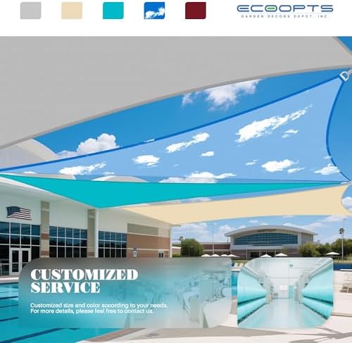 ECOOPTS 10'x15' Waterproof Sun Shade Sail Rectangle Canopy Cover UV B...
