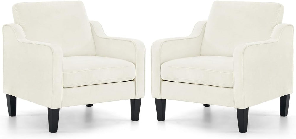 VINGLI Accent Chairs Set of 2, Modern Traditional Armchair for Living Room