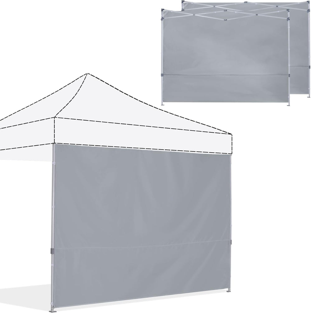 ABCCANOPY Instant Canopy SunWall 10x10 FT, 3 Pack Sidewall Only, Gray