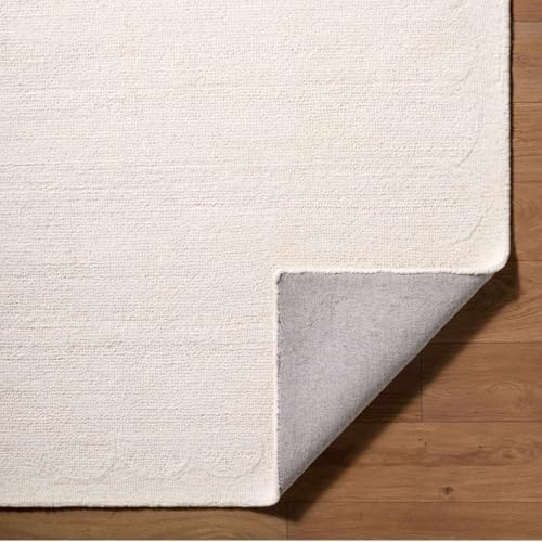 Hauteloom Kazuto Wool Living Room, Bedroom Area Rug - Border Textured - Conte...