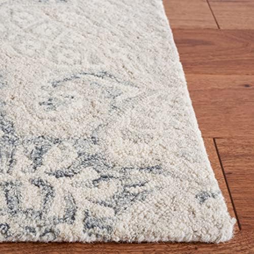 SAFAVIEH Micro-Loop Collection 10' x 14' CharcoalIvory MLP539H Handma...