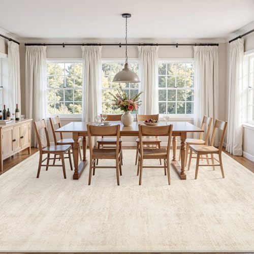 8x10 Area Rugs Living Room: Bedroom Washable Carpet Retro Beige