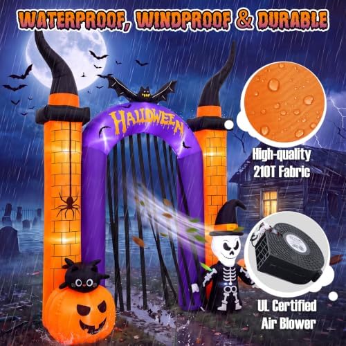 10.8FT Halloween Inflatables Archway Outdoor Decoration
