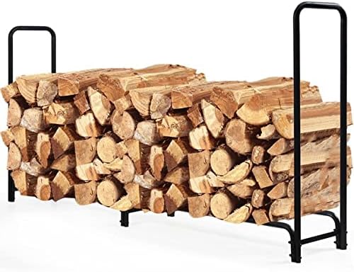Rocky Mountain Goods 8 ft Firewood Rack - Outdoor/Indoor Wood Storage - Heavy...