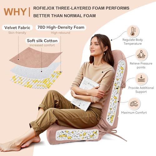 One-Piece High Back Tufted Rocking Chair Cushion
