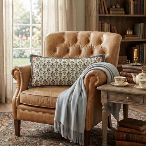 patdrea French Vintage Linen Throw Pillow Cover,12"x28",Set of 2-We...