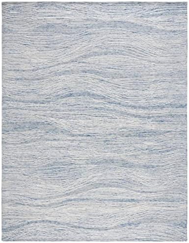 SAFAVIEH Metro Collection Area Rug - 11' x 15', Blue & Ivory, Mod...