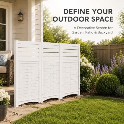 ADDOK Outdoor Privacy Screen, 45" H x 22" W Air Conditioner Fence, ...