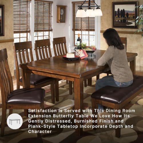 Signature Design by Ashley Ralene Wood Extendable Dining Table, Brown