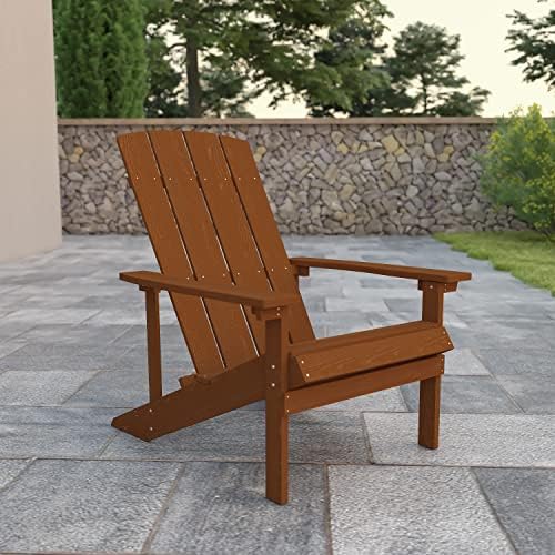 Flash Furniture Charlestown Commercial Grade Indoor/Outdoor Adirondack Chair,...
