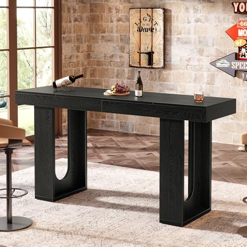 Tribesigns 70.9-Inch Extra Long Bar Table, Modern Counter Height Pub Table, R...