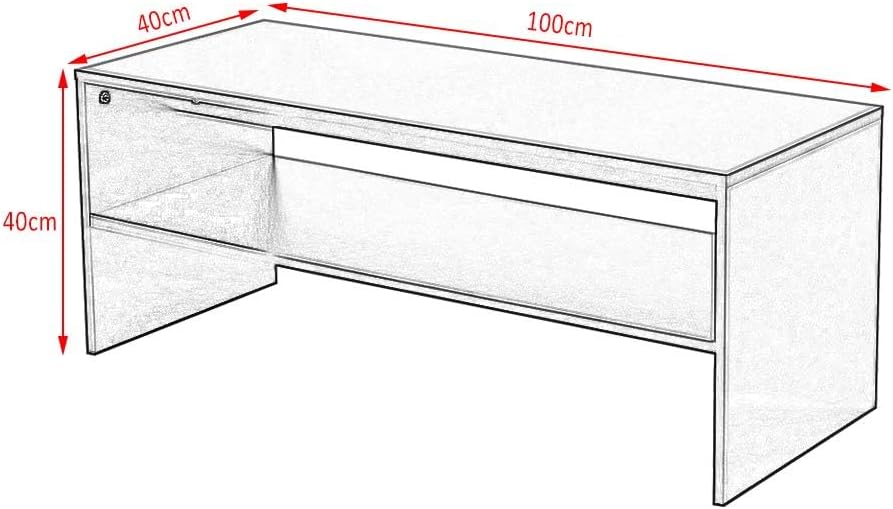 Panana 2-Tier Coffee Table Simple Couch Sofa Side End Table Tea Accent Table ...