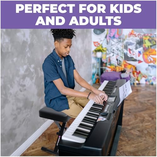 Liquid Stands Foldable Adjustable Piano Bench X-Style for Musicians