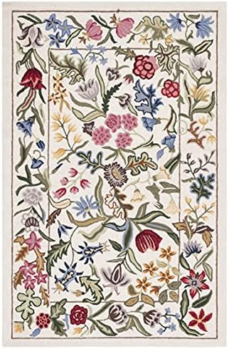 SAFAVIEH Area Rug 8x10 - Chelsea Collection - Large - Ivory & Green, Hand...
