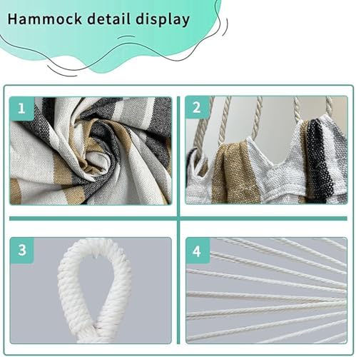 Hammock Chair with Stand,Hammock Chair Stand with Hanging Swing Chair Include...