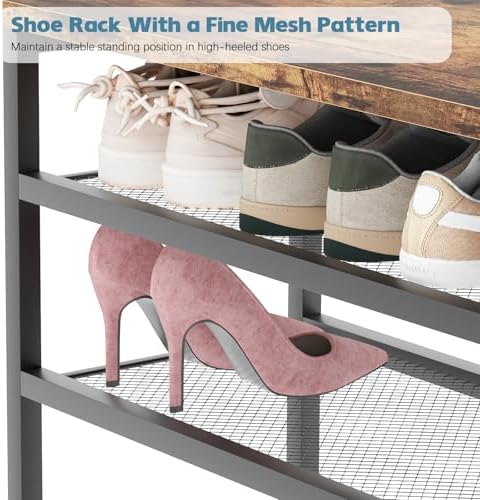 Shoe Rack for Entryway, Freestanding Hidden Shoe Storage Organizer, Boot Shoe...