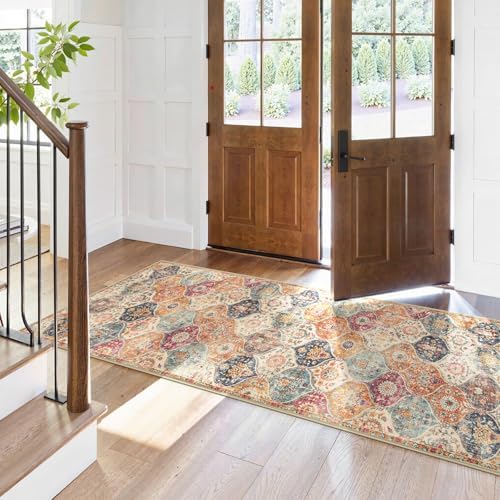 Lahome Moroccan Trellis Washable Runner Rug, 2x6 Kitchen Runners for Hallways...