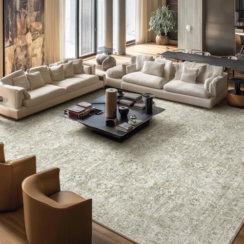 Machine Washable Rugs for Living Room: 10x14 Area Rugs for Bedroom
