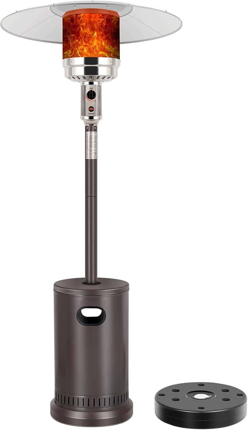 Hykolity 50,000 BTU Patio Heater with Sand Box, Table Design, Double-Layer St...