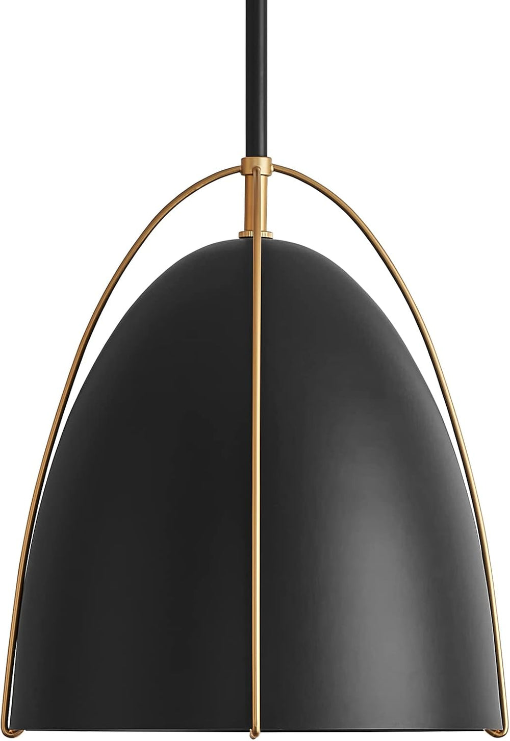 Black Dome Pendant Light 10in Kitchen Island Pendant Lighting Modern Black &a...