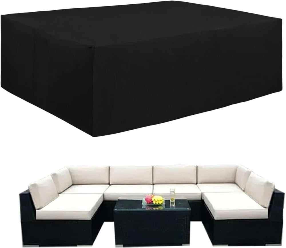 Easy-Going 600D Heavy Duty Patio Furniture Cover, Outdoor Rectangular Table a...