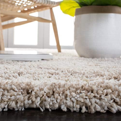 SAFAVIEH Hudson Shag Rug 10x14, Plush X-Large Multi Ivory & Beige SGH281H