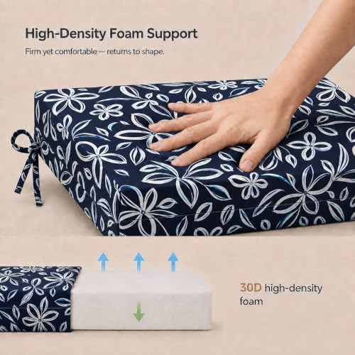 Outdoor Chair Cushions, Set of 4, 24"*24"*4", Water Resistant,...