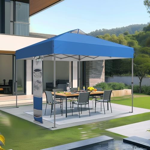 Sophia & William Canopy Tent 10x10 Pop up, One Person Push Set up Tents