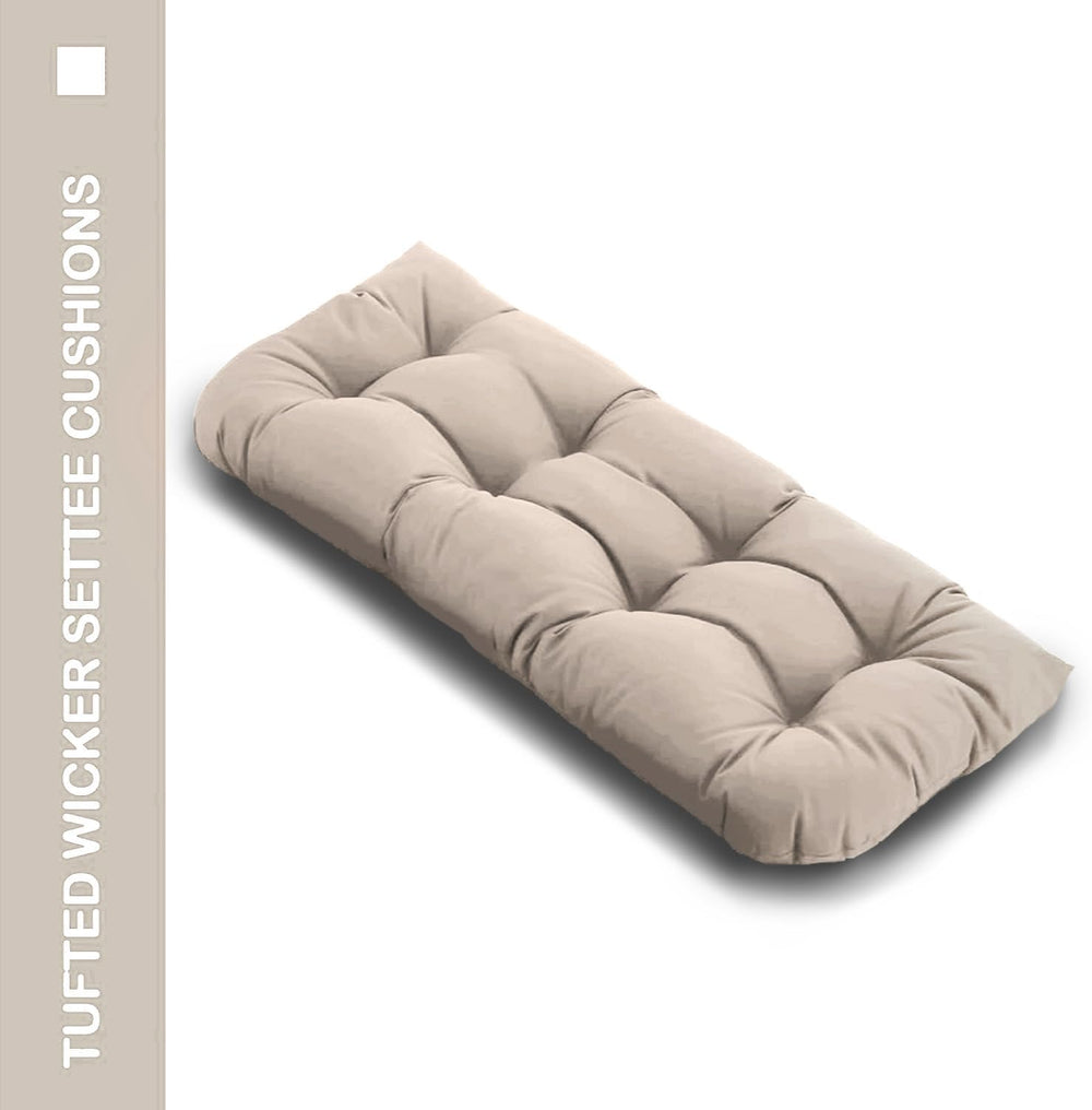 Outdoor Bench Cushion 44x22x4 Inch Loveseat Pad, Taupe