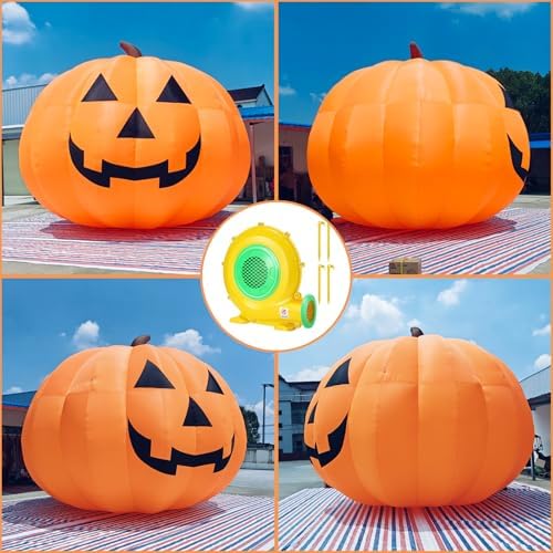Giant 26Ft Halloween Inflatables Pumpkin Decorations, Blow Up Yard Decoration...