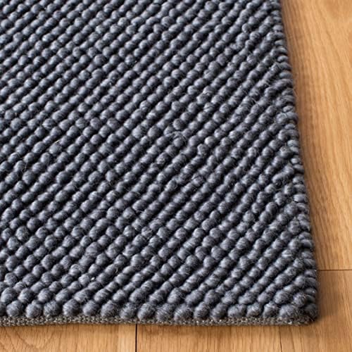 SAFAVIEH Area Rug 9x12 - Natura Collection - Large - Dark Grey, Handmade Wool...
