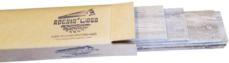 Rustic Weathered Reclaimed Wood Planks for DIY Crafts, Projects and Decor (6 ...