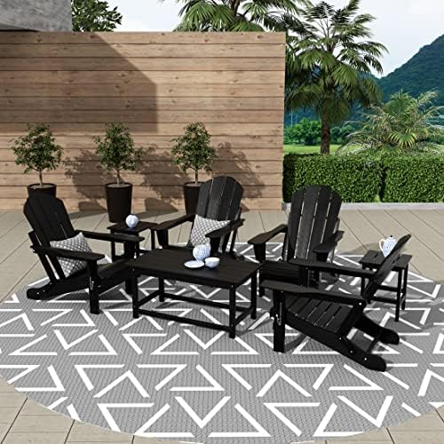 WestinTrends Malibu 3-Piece Set Outdoor Coffee and Side Table for Adirondack ...