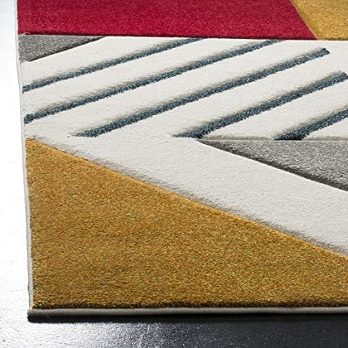 SAFAVIEH Hollywood Collection Accent Rug - 4' x 6', Ivory & Peaco...