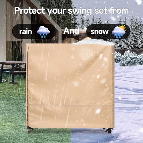 Outdoor Swing Covers for Patio Swing 2 Seater, 65" L x 50" D x 66&q...
